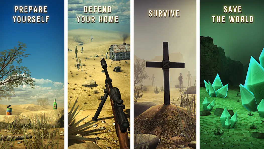 Last Hope - Zombie Sniper 3D [MOD: безлимитные патроны и улучшенное оружие] Screenshot 1