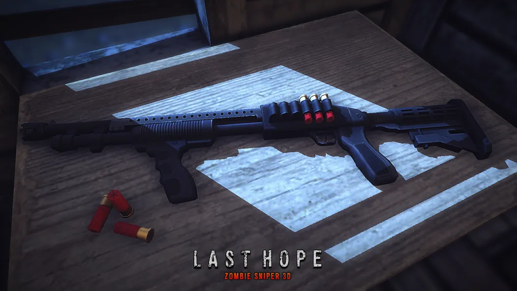 Last Hope - Zombie Sniper 3D [MOD: безлимитные патроны и улучшенное оружие] Screenshot 2