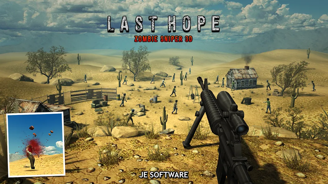 Last Hope - Zombie Sniper 3D [MOD: безлимитные патроны и улучшенное оружие] Screenshot 3