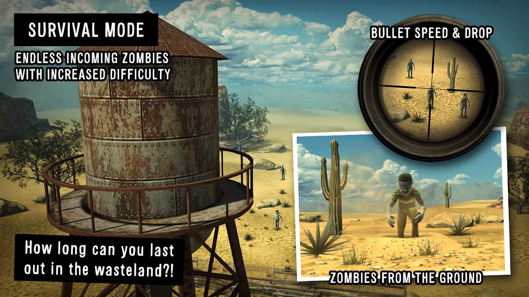Last Hope - Zombie Sniper 3D [MOD: безлимитные патроны и улучшенное оружие] Screenshot 5