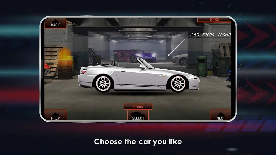 Japan Drag Racing [MOD: безлимитные деньги и открыты машины] Screenshot 1