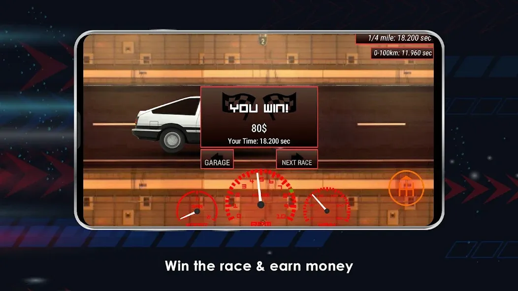 Japan Drag Racing [MOD: безлимитные деньги и открыты машины] Screenshot 4