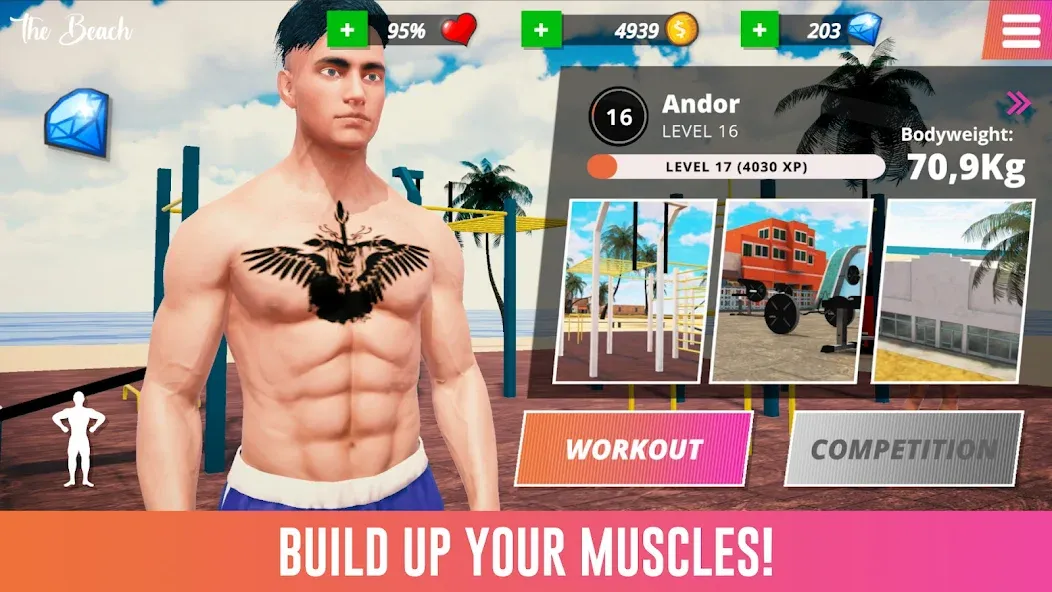 Iron Muscle IV - GYM simulator [MOD: безлимитные деньги и энергия] Screenshot 4