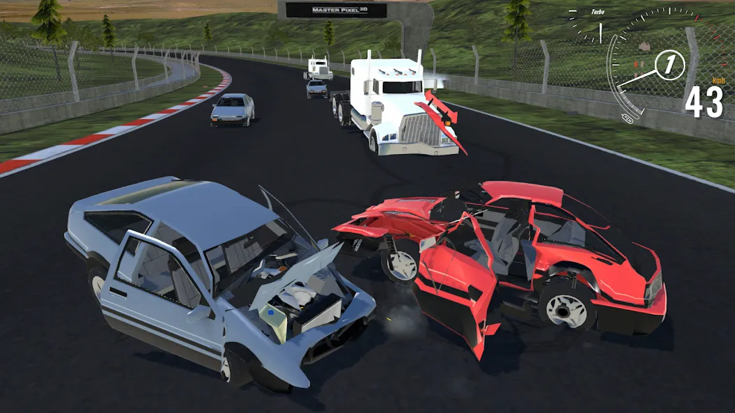 Destructive Car Race Generator [MOD: разрушительные гонки на выживание] Screenshot 1