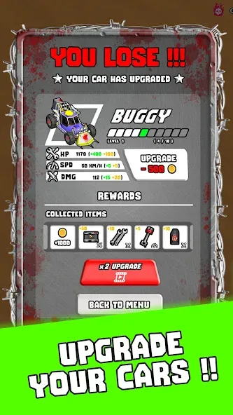 Tires &amp; Fires: Zombie Survival [MOD: безлимитные ресурсы и усиленные машины] Screenshot 5