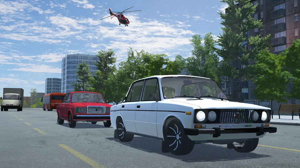 Russian Car Lada 3D [MOD: безлимитные деньги и топливо] Screenshot 3