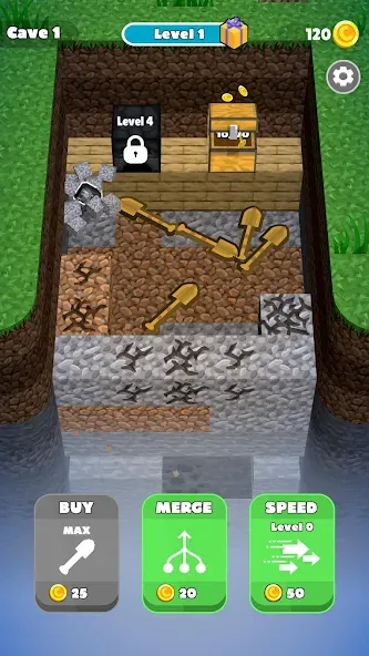 Bounce Miner [MOD: без рекламы и бесконечная энергия] Screenshot 1