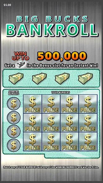 Scratch Off Lottery Casino [MOD: безлимитные монеты и все билеты открыты] Screenshot 1
