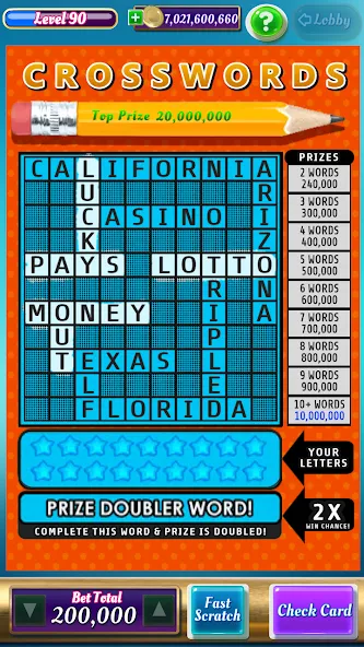 Scratch Off Lottery Casino [MOD: безлимитные монеты и все билеты открыты] Screenshot 5