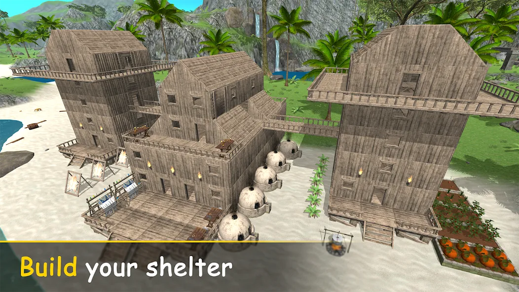Uncharted Island: Ocean Quest [MOD: безлимитные ресурсы и открытые острова] Screenshot 1