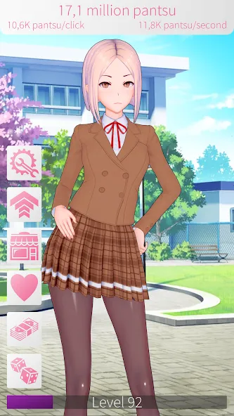 WAIFU CLICKER Sexy Anime Girls [MOD: безлимитные монеты и открытые девушки] Screenshot 2