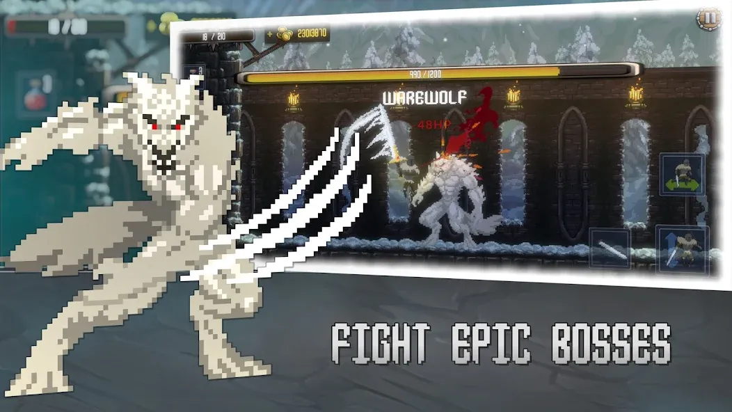 Deathblaze Action Platformer [MOD: безлимитные жизни и усиленный урон] Screenshot 2