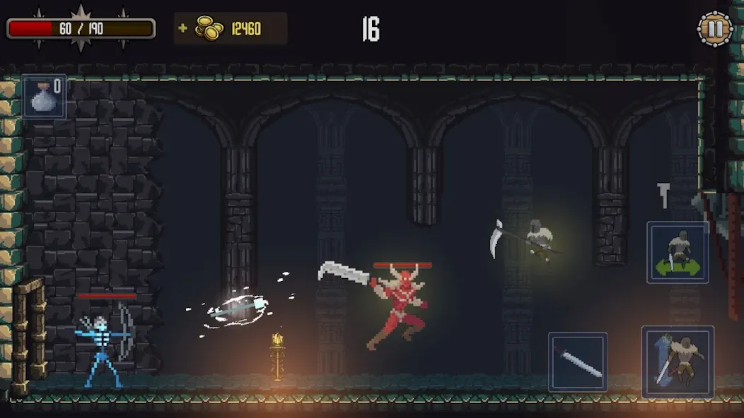 Deathblaze Action Platformer [MOD: безлимитные жизни и усиленный урон] Screenshot 4