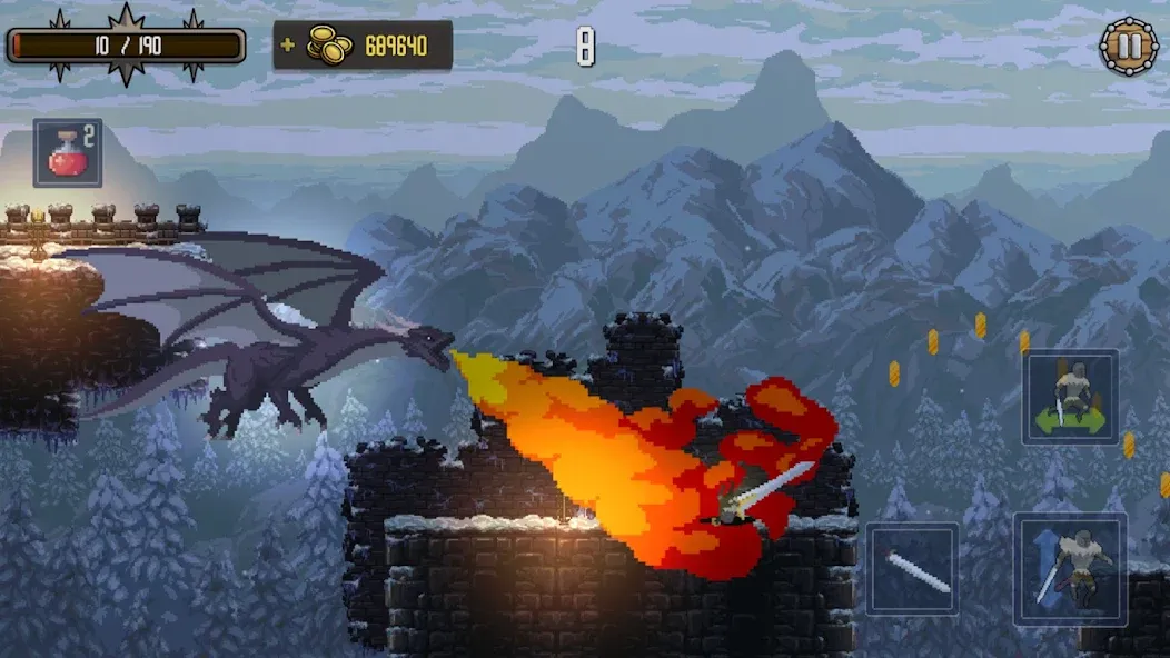 Deathblaze Action Platformer [MOD: безлимитные жизни и усиленный урон] Screenshot 5