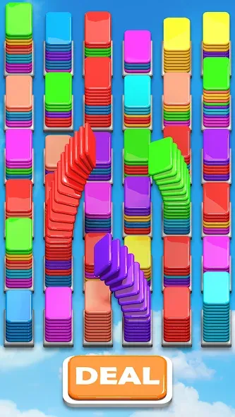 Card Shuffle Sort [MOD: без рекламы и все уровни открыты] Screenshot 1