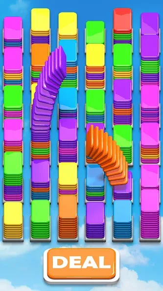 Card Shuffle Sort [MOD: без рекламы и все уровни открыты] Screenshot 2
