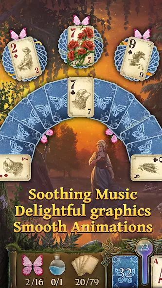 Solitaire Fairytale [MOD: безлимитные монеты и открыты все уровни] Screenshot 5