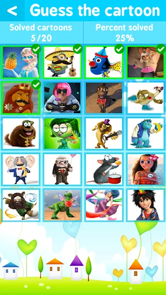 Cartoon Quiz [MOD: безлимитные подсказки и жизни] Screenshot 2