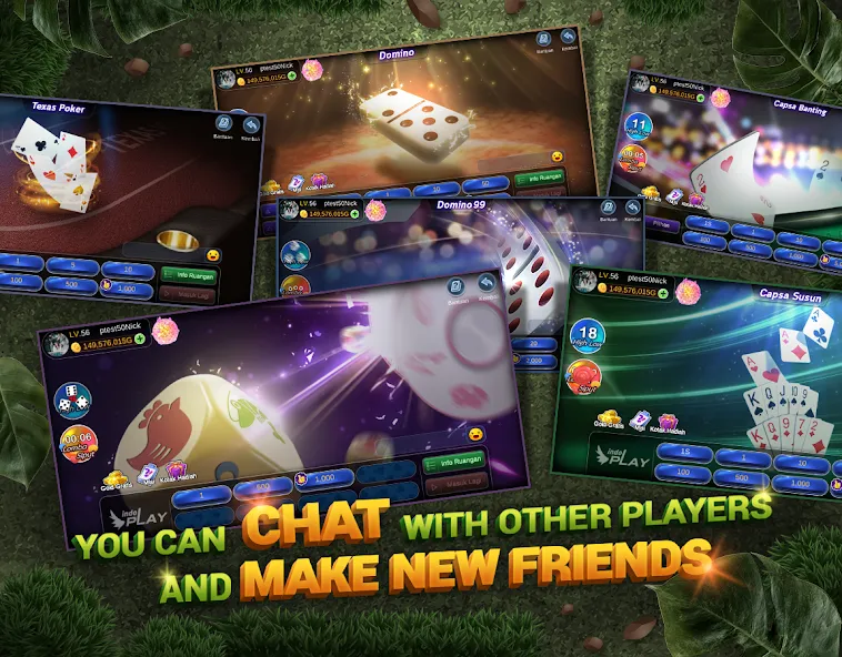 Indoplay-Capsa Domino QQ Poker [MOD: безлимитные фишки и бонусы] Screenshot 5