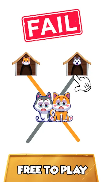 Dog rush: Draw to save games [MOD: много денег и все уровни открыты] Screenshot 1