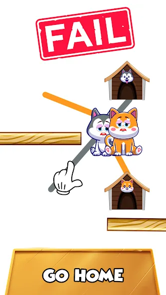 Dog rush: Draw to save games [MOD: много денег и все уровни открыты] Screenshot 2