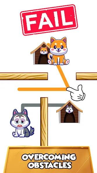 Dog rush: Draw to save games [MOD: много денег и все уровни открыты] Screenshot 3