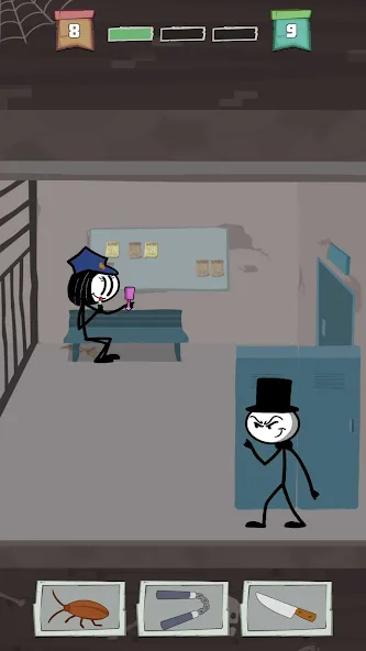 Prison Break: Stick Story [MOD: безлимитные деньги и открыты все уровни] Screenshot 2
