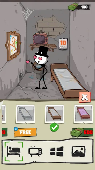 Prison Break: Stick Story [MOD: безлимитные деньги и открыты все уровни] Screenshot 3