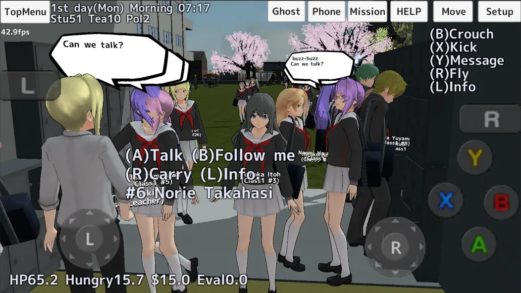 School Girls Simulator [MOD: много денег и все открыто] Screenshot 1