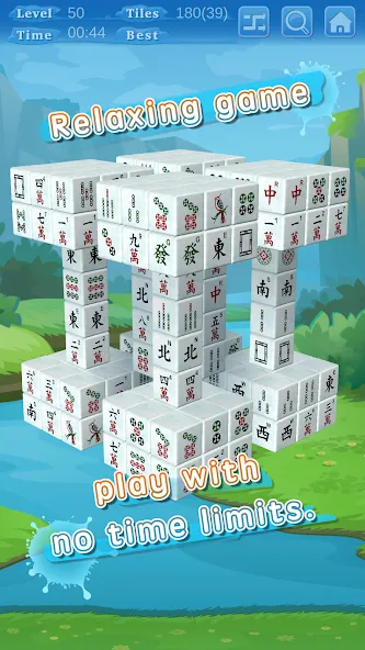 Stacker Mahjong 3D [MOD: без рекламы и все уровни открыты] Screenshot 4