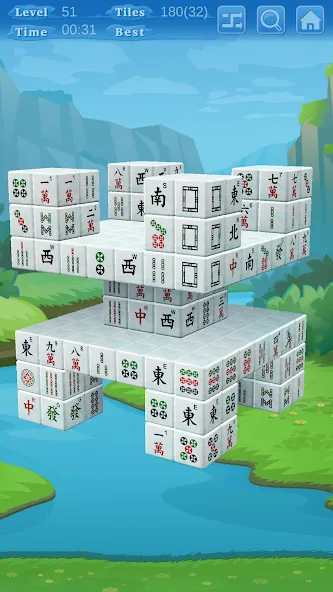 Stacker Mahjong 3D [MOD: без рекламы и все уровни открыты] Screenshot 5