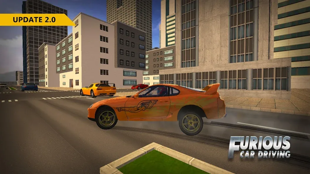 Furious Car Driving 2023 [MOD: безлимитные деньги и топливо] Screenshot 2