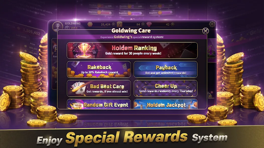 GoldWing Casino Global [MOD: безлимитные монеты и бонусы] Screenshot 1