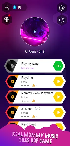 Mommy 3D Music Tiles Hop Game [MOD: разблокированы все песни и скины] Screenshot 1