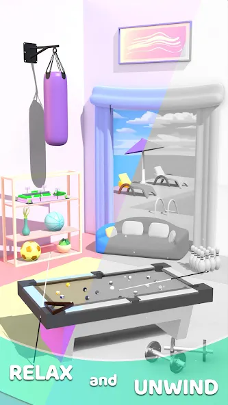 Zen Tile World [MOD: безлимитные подсказки и открыты все уровни] Screenshot 3