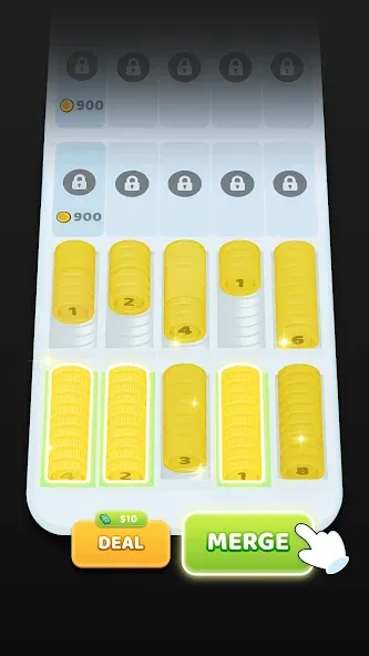 Coin Sort [MOD: безлимитные монеты и открыты все уровни] Screenshot 3