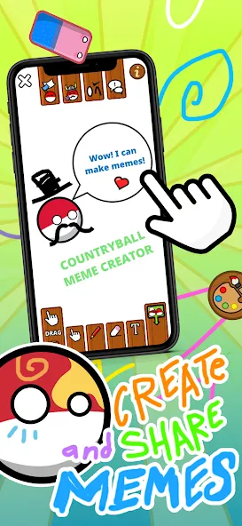 Countryball Potato Mayhem [MOD: безлимитные монеты и все улучшения] Screenshot 4