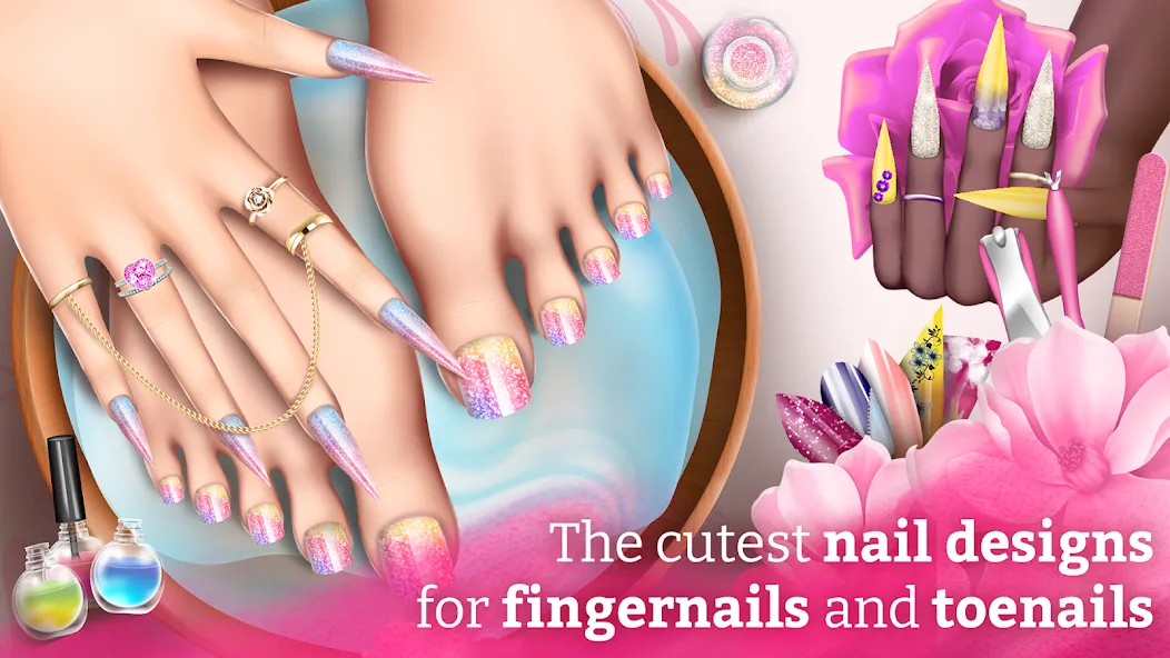 Nail Art Fashion Salon Game [MOD: безлимитные деньги и все предметы] Screenshot 1