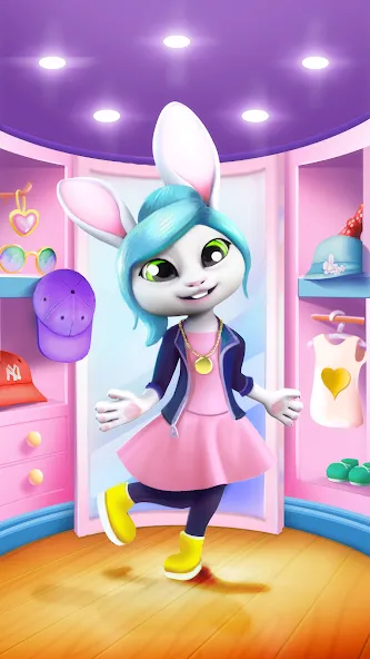 Bu Bunny - Cute pet care game [MOD: много монет и ресурсов] Screenshot 5
