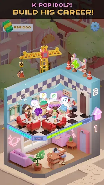 Idol Tower: K-pop &amp; Models [MOD: безлимитные деньги и премиум-контент] Screenshot 5