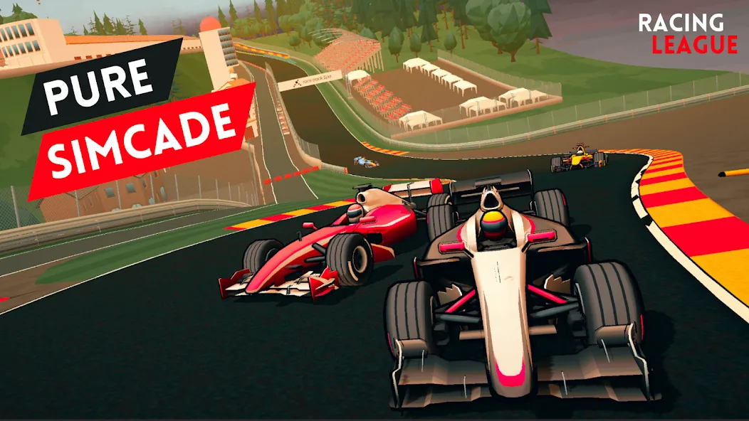 Racing League: 3D Race Offline [MOD: безлимитные деньги и топливо] Screenshot 1