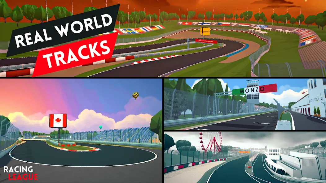 Racing League: 3D Race Offline [MOD: безлимитные деньги и топливо] Screenshot 2