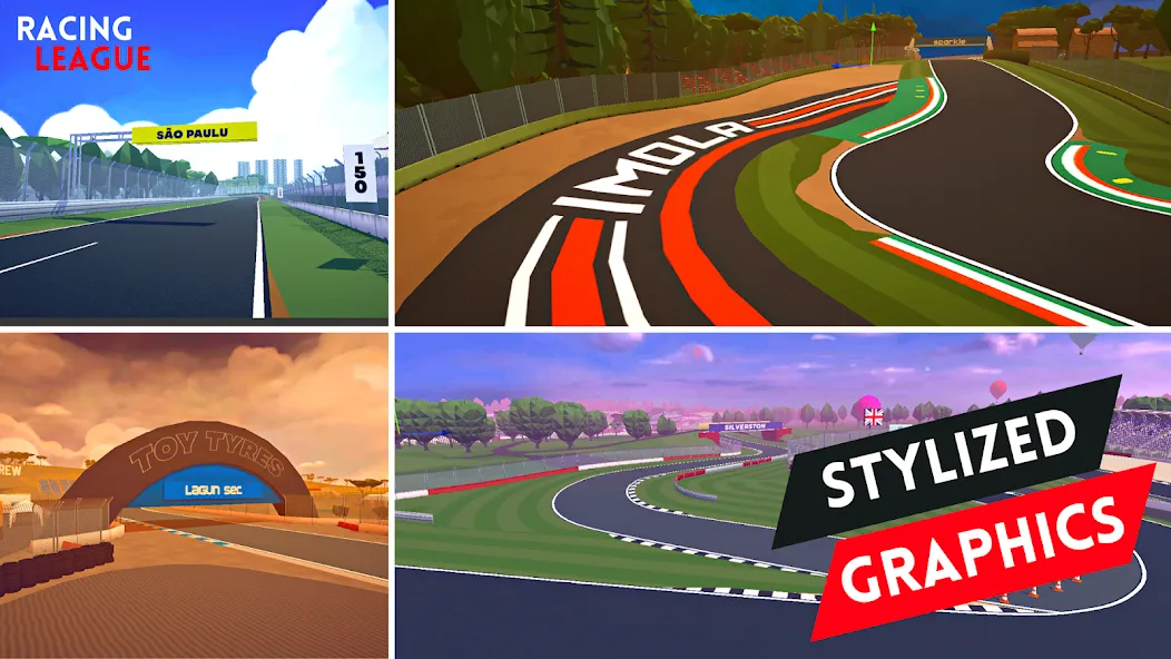 Racing League: 3D Race Offline [MOD: безлимитные деньги и топливо] Screenshot 4
