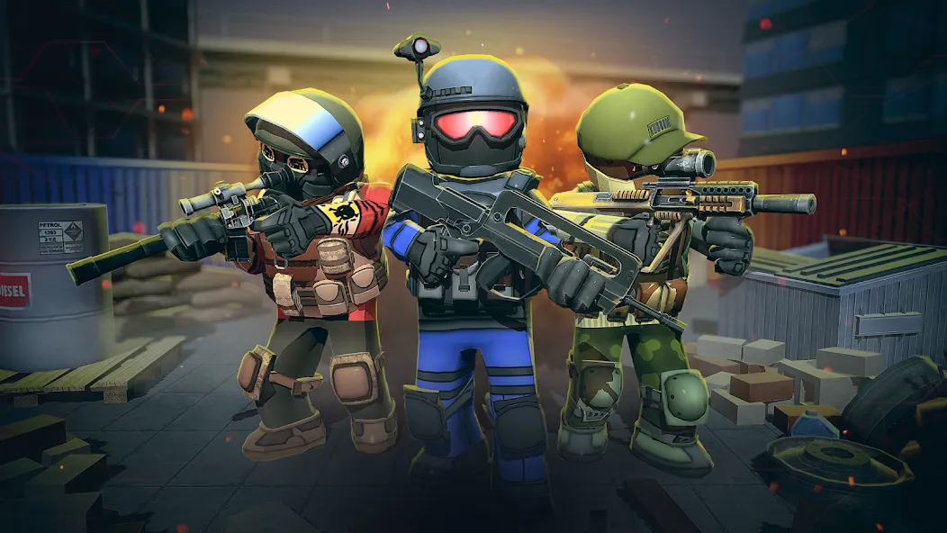 KUBOOM 3D: FPS Shooting Games [MOD: безлимитные деньги и оружие] Screenshot 2