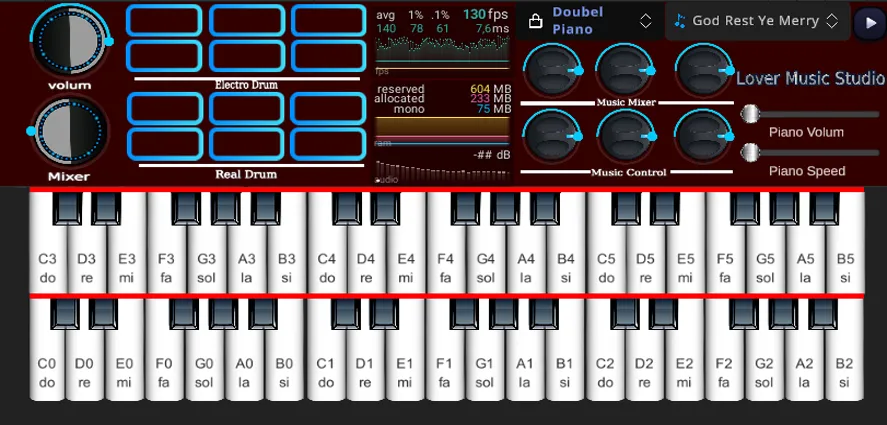 Org Piano:Real Piano Keyboard [MOD: без рекламы и все функции открыты] Screenshot 3