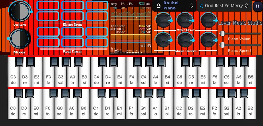 Org Piano:Real Piano Keyboard [MOD: без рекламы и все функции открыты] Screenshot 5