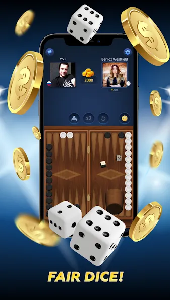 PPNards: Backgammon board game [MOD: без рекламы и открыты все функции] Screenshot 2