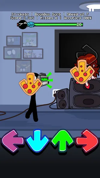 Music Battle Stickman Full mod [MOD: полная версия с открытыми уровнями] Screenshot 2