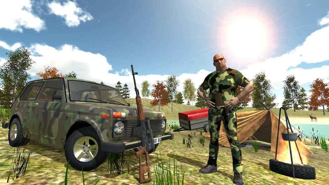Hunting Simulator 4x4 [MOD: безлимитные деньги и патроны] Screenshot 1