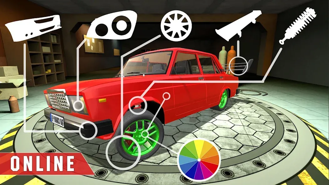Real Cars Online Racing [MOD: безлимитные деньги и топливо] Screenshot 1